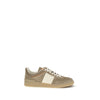 Valentino Garavani Beige Calf Leather Bos Taurus Low Top Sneakers Valentino Garavani