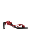 Jil Sander Red Leather Flip-Flop Sandals