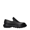 Jil Sander Black Leather Slip-On Loafers