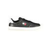 Tommy Hilfiger Herren-Sneaker aus schwarzem Leder