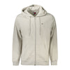 Sweat à Capuche Zippé Tommy Hilfiger Gris Coton Homme