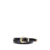 Valentino Garavani Black Calf Leather Bos Taurus Regular Belt Valentino Garavani