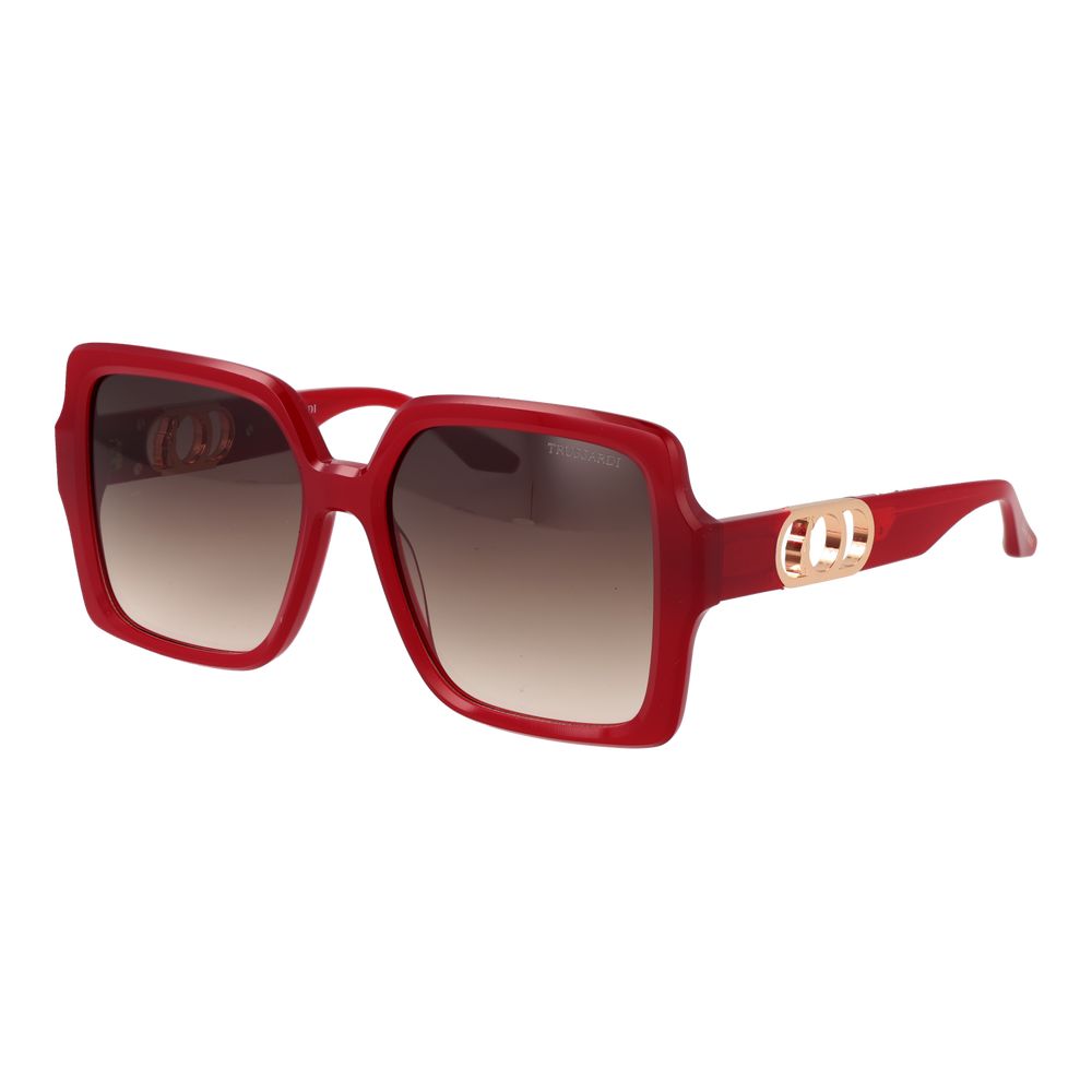 Trussardi Red Acetate Sunglasses Trussardi