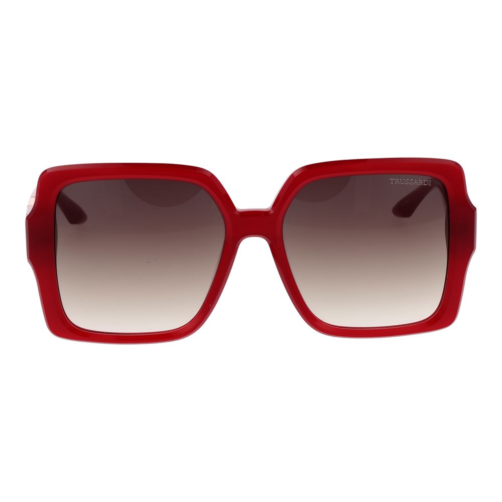 Trussardi Red Acetate Sunglasses Trussardi