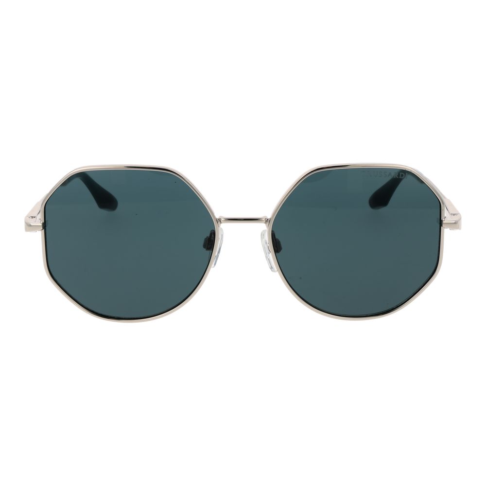 Trussardi Silver Metal Sunglasses Trussardi