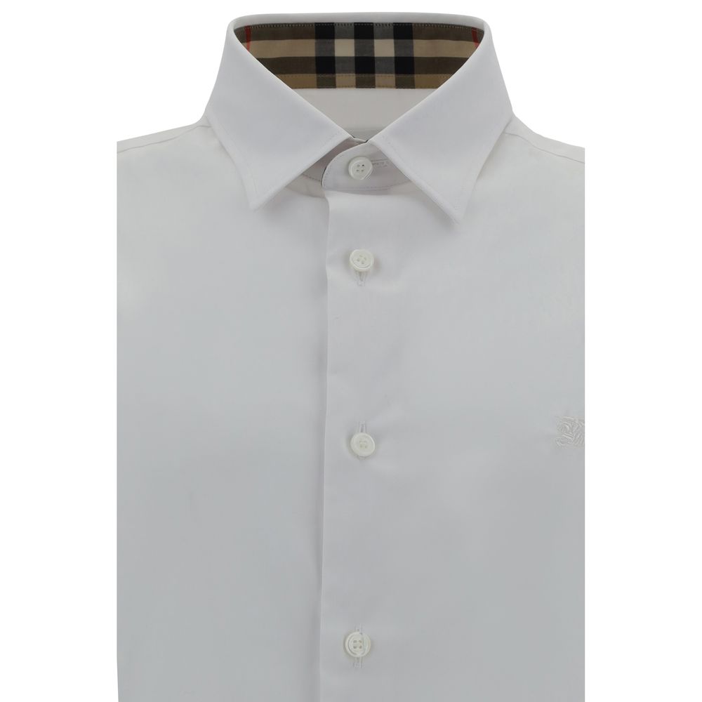 Burberry White Cotton Dress Shirt Burberry