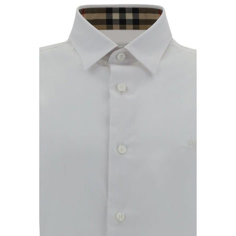 Burberry White Cotton Dress Shirt Burberry