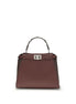 Fendi Brown Calf Leather Bos Taurus Shoulder Bag Fendi