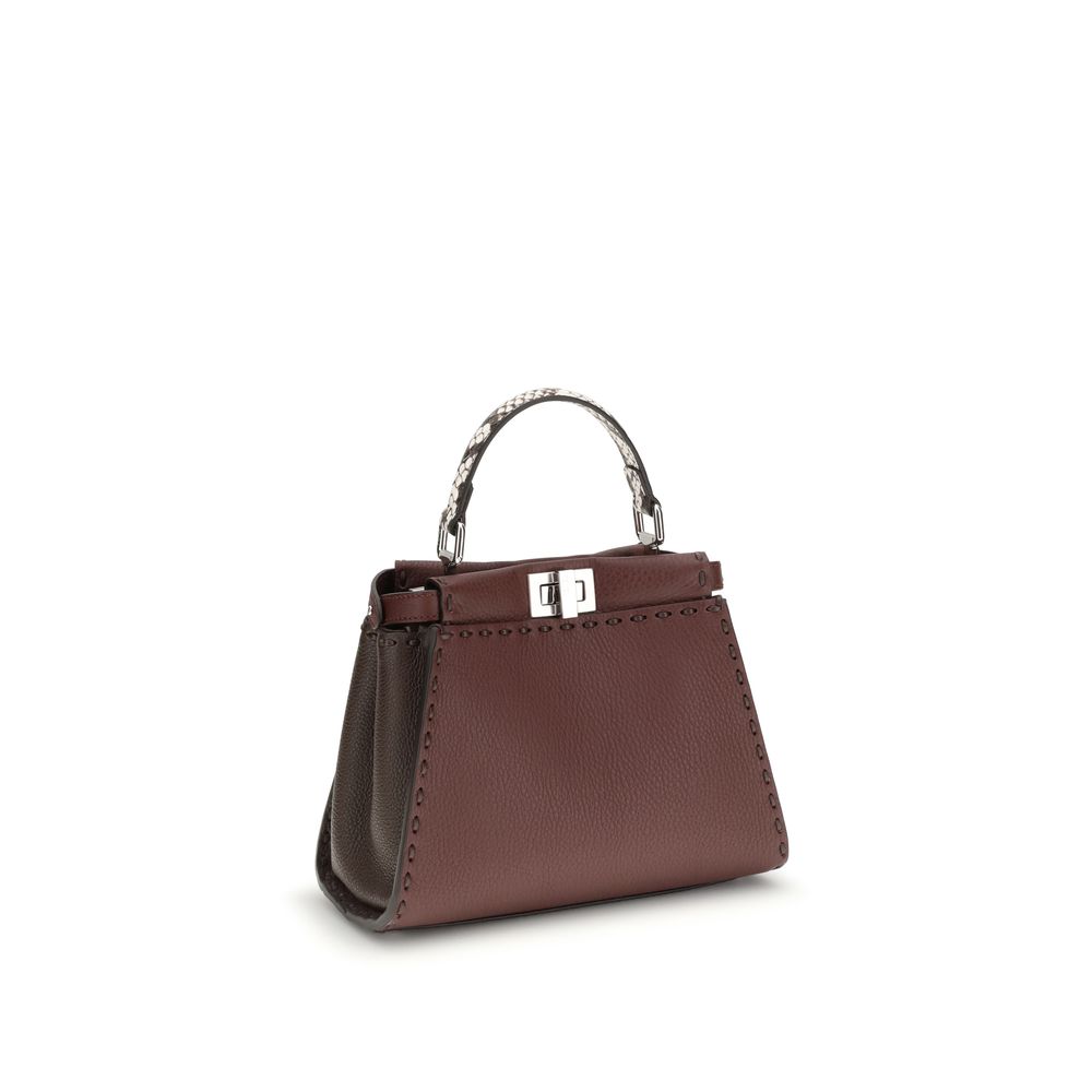 Fendi Brown Calf Leather Bos Taurus Shoulder Bag Fendi
