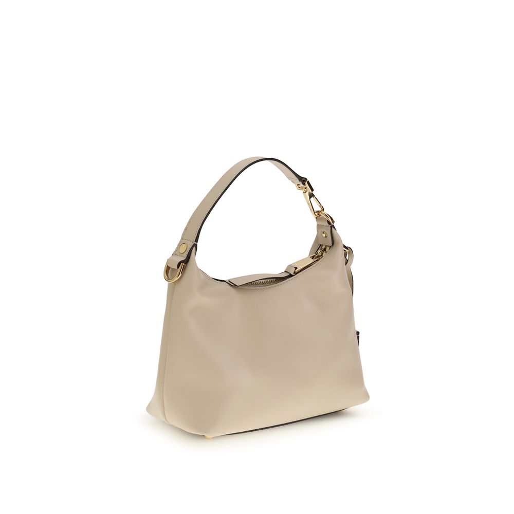 Versace Cream Calf Leather Bos Taurus Shoulder Bag Versace