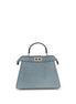 Fendi Light Blue Calf Leather Bos Taurus Shoulder Bag Fendi