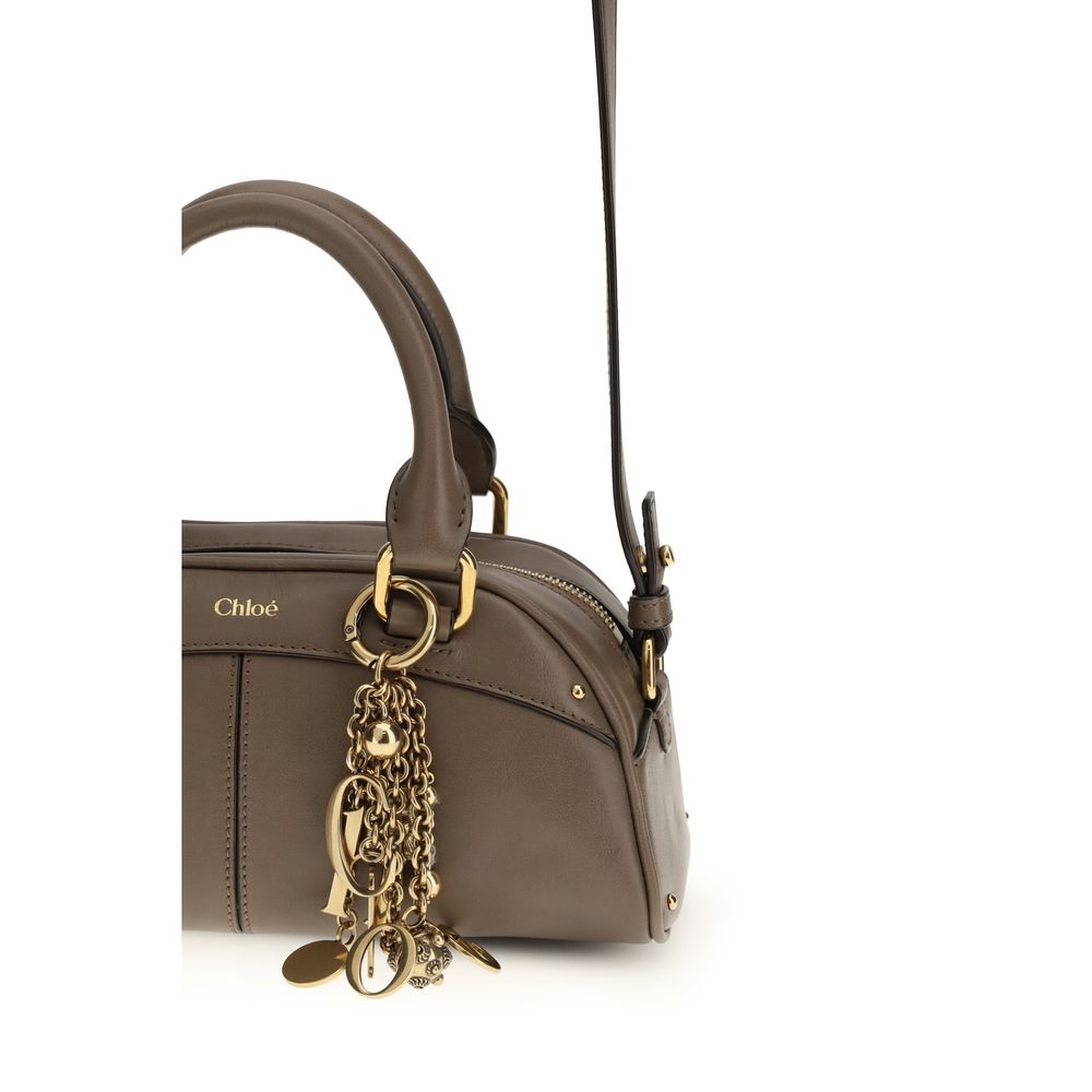 Chloé Gray Calf Leather Bos Taurus Shoulder Bag Chloé