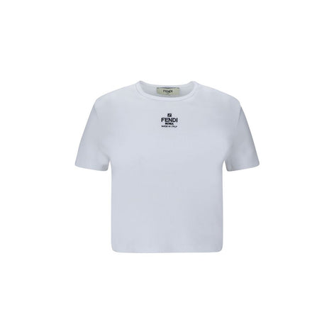 Fendi White Cotton Top Fendi