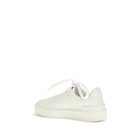 Balmain White Calf Leather Bos Taurus Low Top Sneakers Balmain