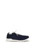 Kiton Blue Cotton Low Top Sneakers Kiton
