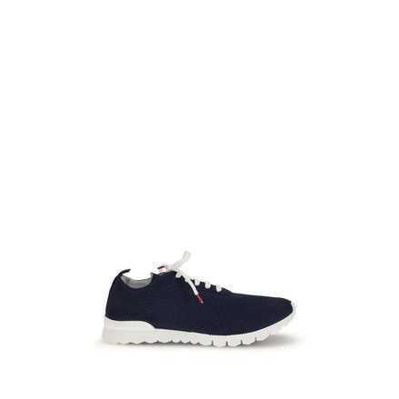 Kiton Blue Cotton Low Top Sneakers Kiton