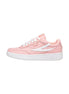 Fila Pink Leather Low Top Sneakers Fila