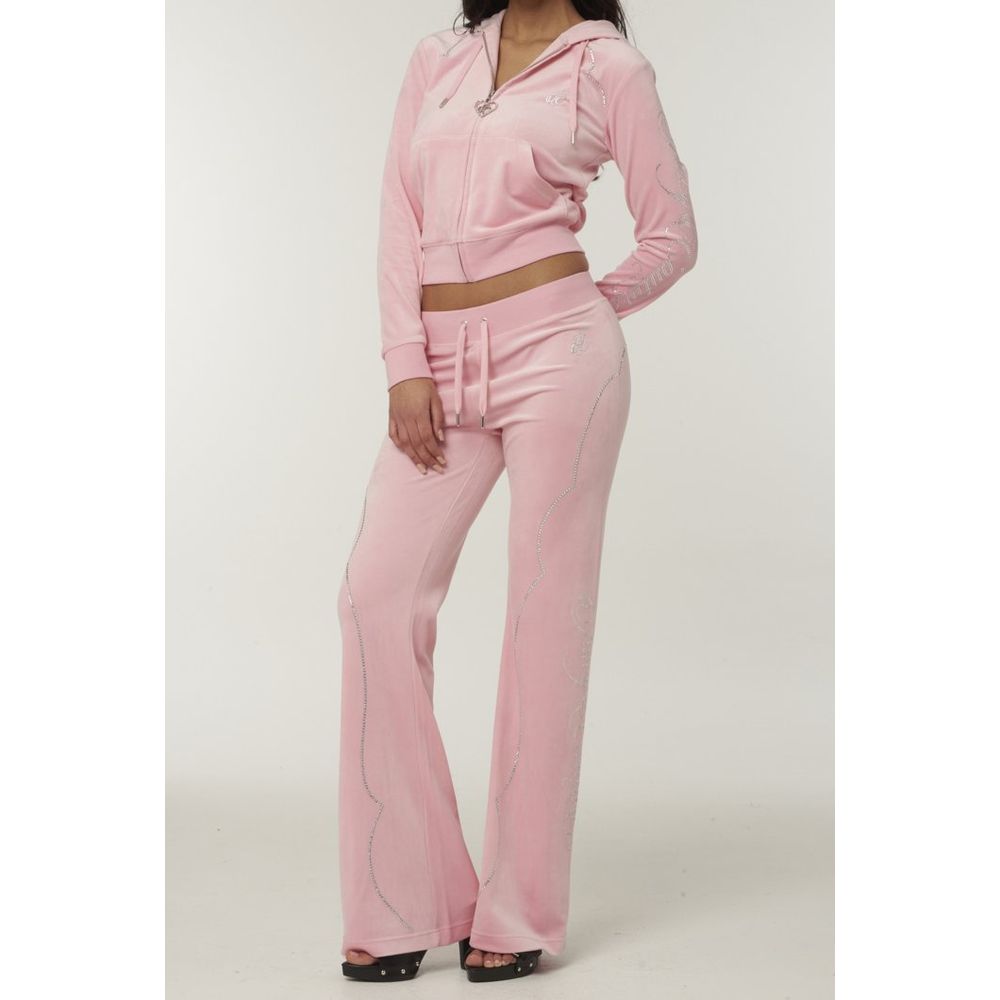 Juicy Couture Pink Polyester Casual Pants Juicy Couture