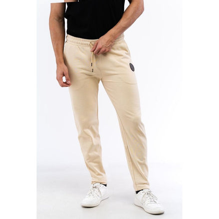 Pantalon de sport en coton beige Cavalli Class