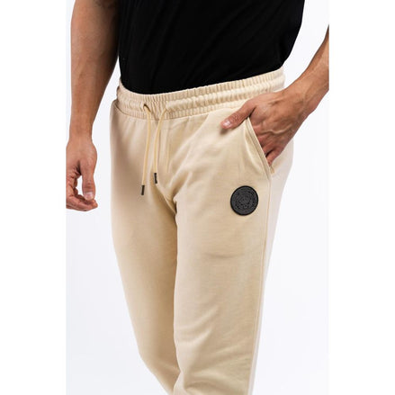 Pantalon de sport en coton beige Cavalli Class