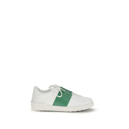 Valentino Garavani White Calf Leather Bos Taurus Low Top Sneakers Valentino Garavani