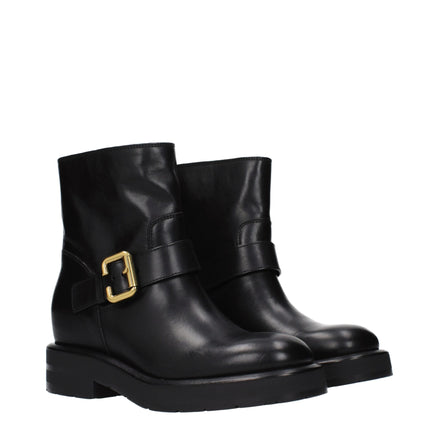 Chloé Black Leather Ankle Boots Chloé