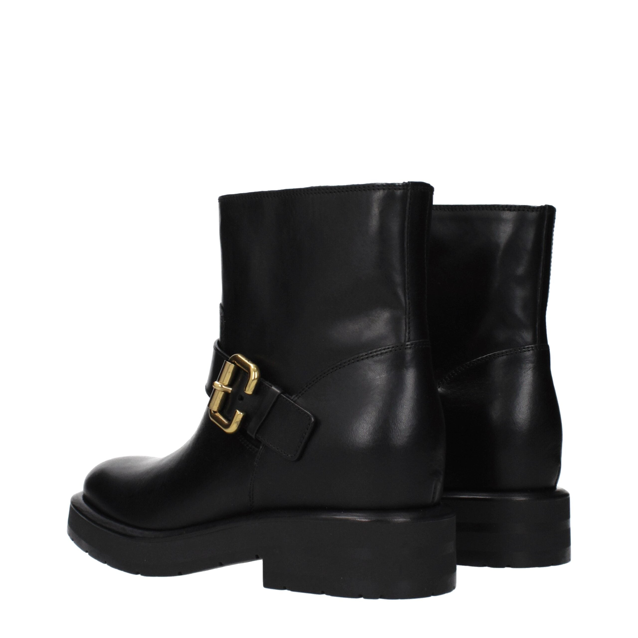 Chloé Black Leather Ankle Boots Chloé