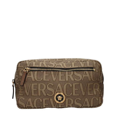 Versace Beige Fabric Backpack Versace