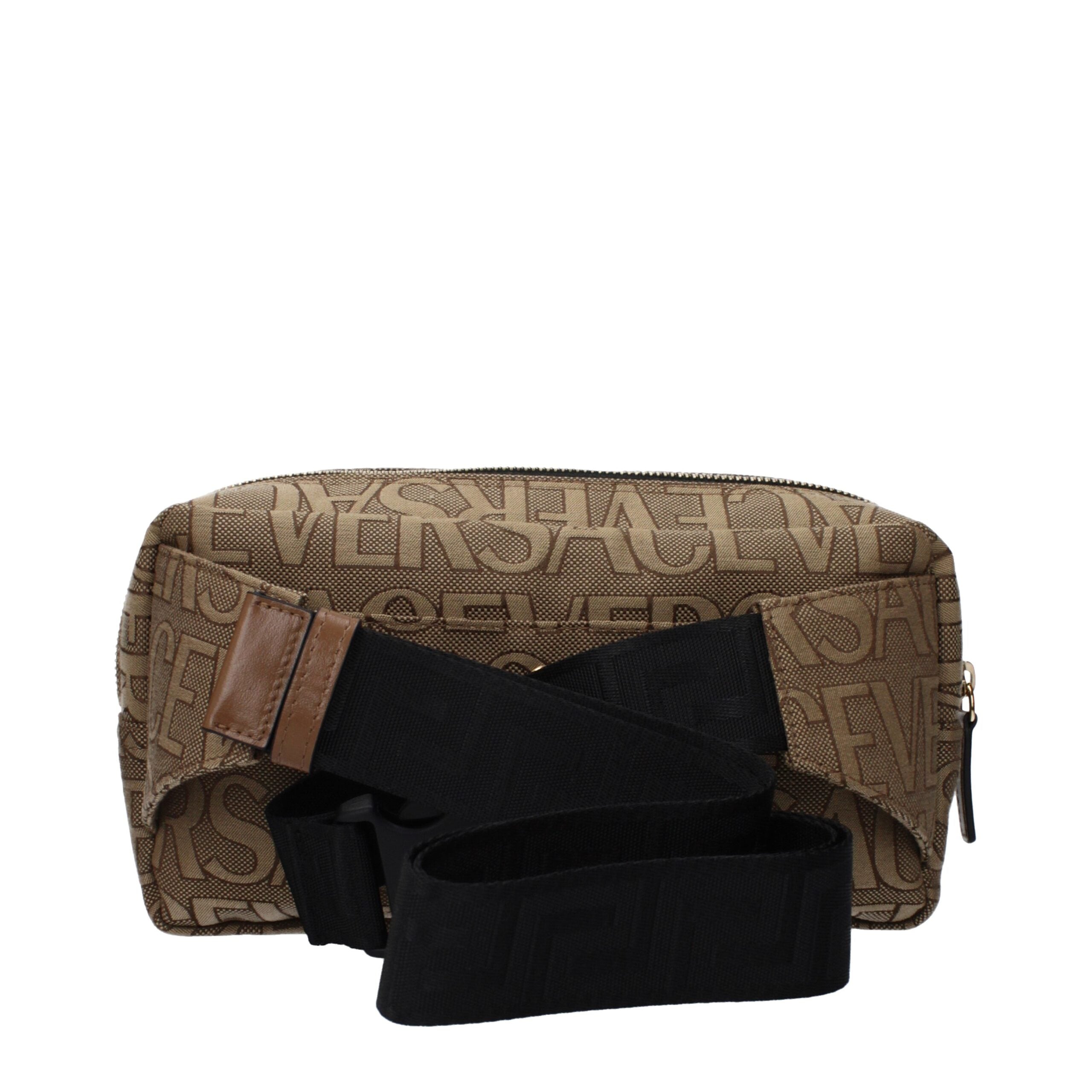 Versace Beige Fabric Backpack Versace