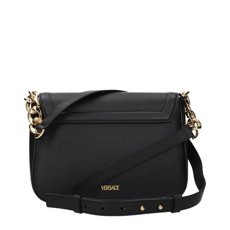 Versace Black Leather Crossbody Bag Versace