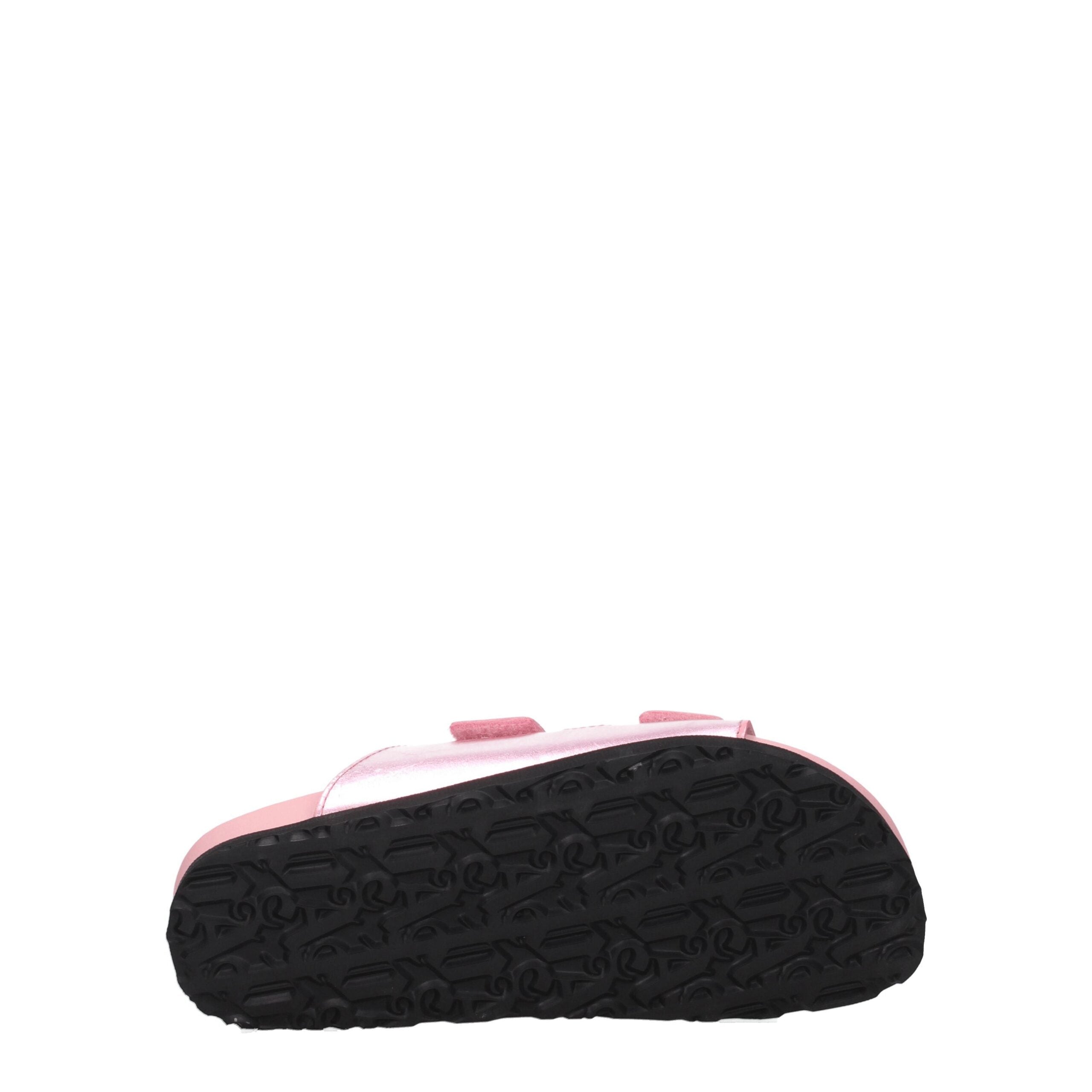 Palm Angels Pink Leather Slippers Palm Angels