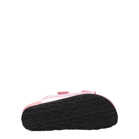 Palm Angels Pink Leather Slippers Palm Angels