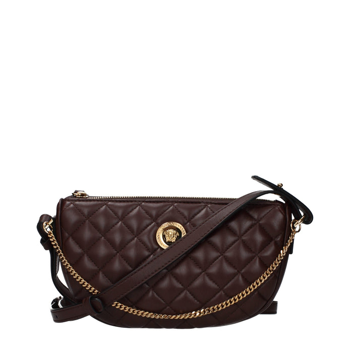Versace Brown Leather Handbag Versace