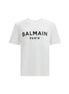 Balmain White Cotton T-Shirt Balmain