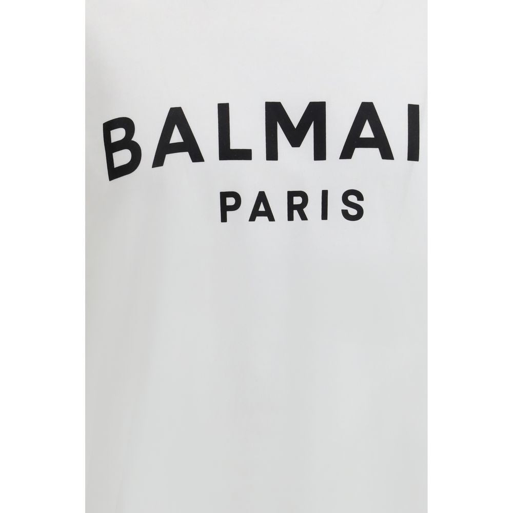 Balmain White Cotton T-Shirt Balmain