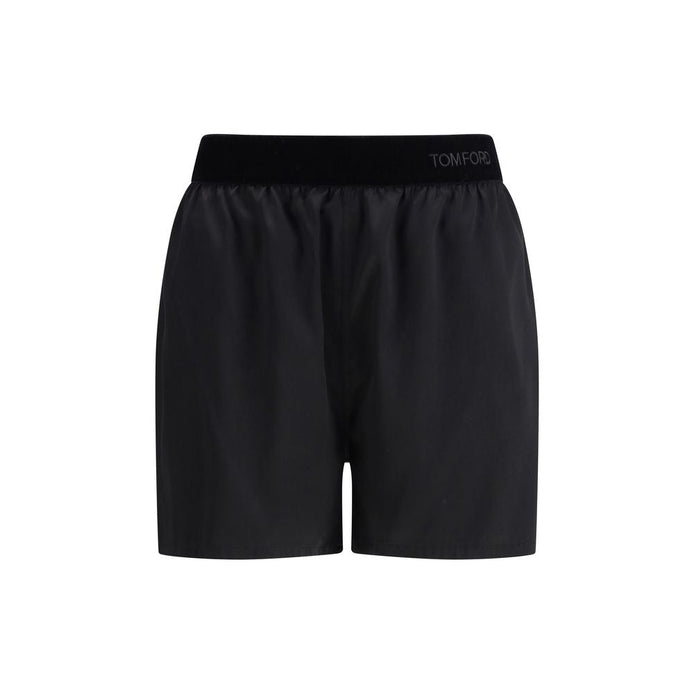 Tom Ford Black Silk Bermuda Shorts Tom Ford