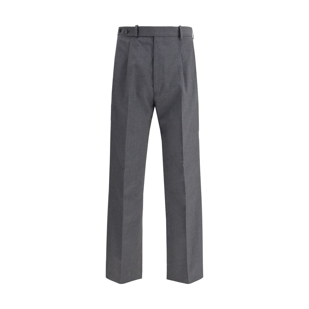 Prada Gray Fleece Wool Dress Pants Prada