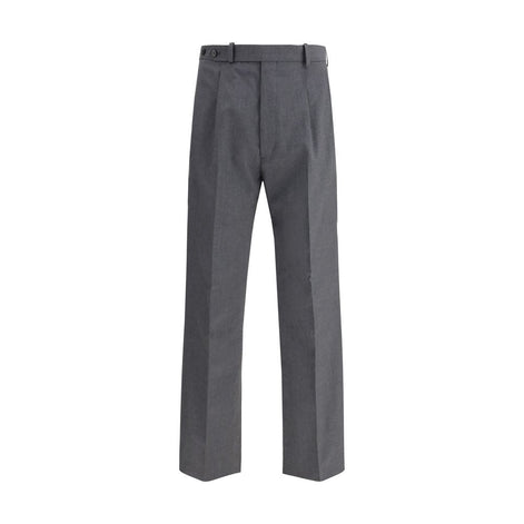 Prada Gray Fleece Wool Dress Pants Prada