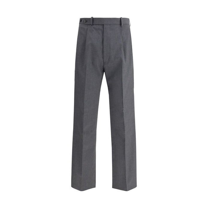 Prada Gray Fleece Wool Dress Pants Prada