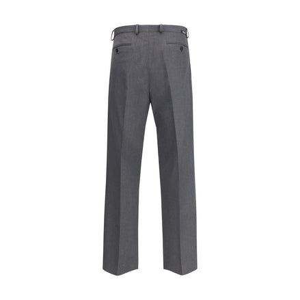 Prada Gray Fleece Wool Dress Pants Prada