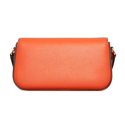 Sac bandoulière en cuir orange Michael Kors