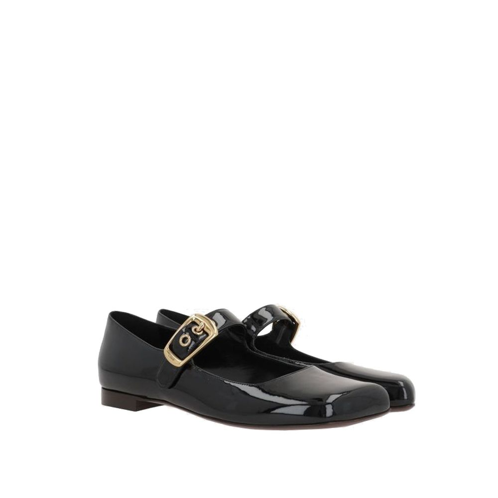 Chloé Black Calfskin Ballet Flats Chloé