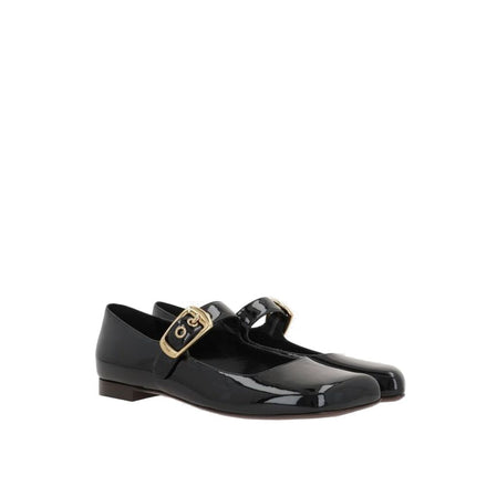 Chloé Black Calfskin Ballet Flats Chloé