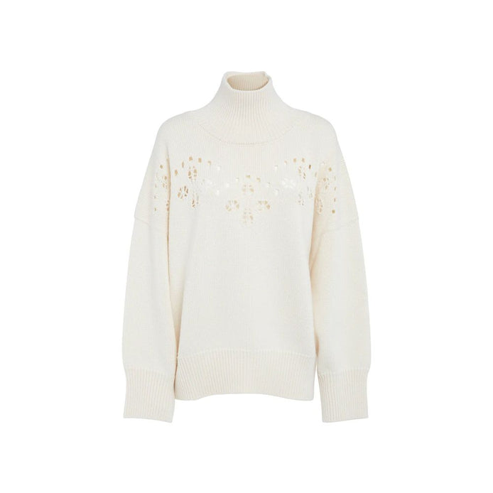Chloé White Wool Sweatshirt Chloé