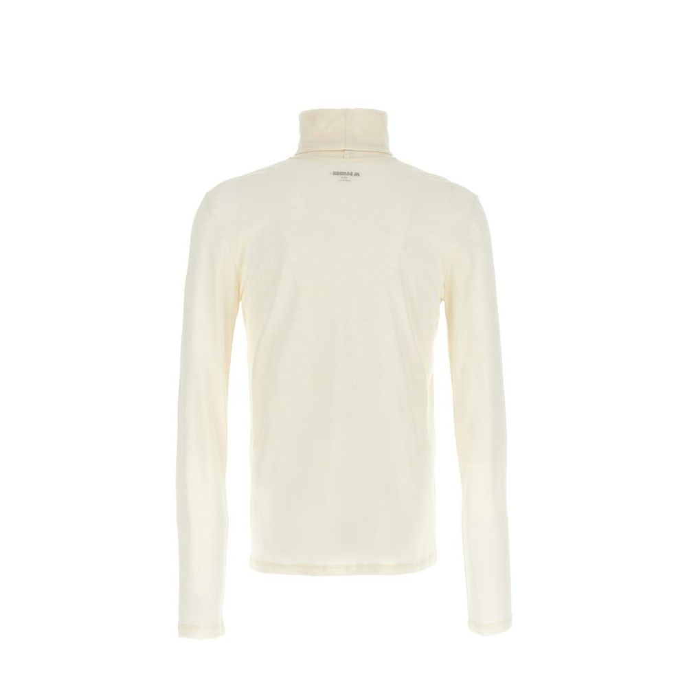 Jil Sander White Polyester Turtleneck Jil Sander
