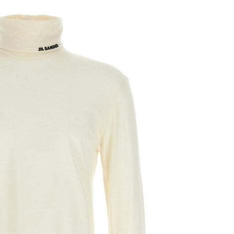 Jil Sander White Polyester Turtleneck Jil Sander