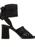 Miu Miu Black Fabric Strap-On Sandals Miu Miu