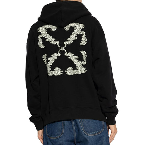 Off-White Black Cotton Sweatshirt Off-White
