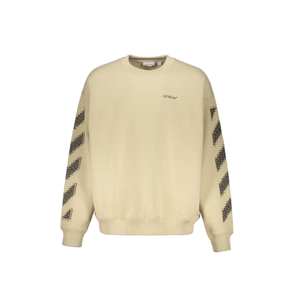Off-White Beige Cotton Sweatshirt Off-White