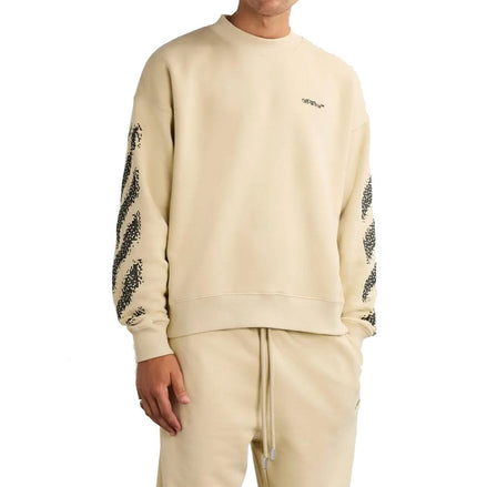 Off-White Beige Cotton Sweatshirt Off-White